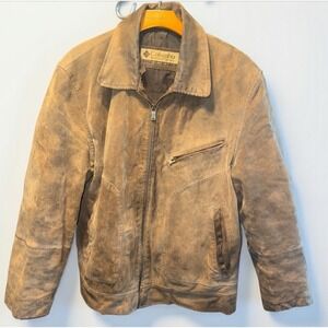 Vintage Columbia Leather Jacket Size Medium